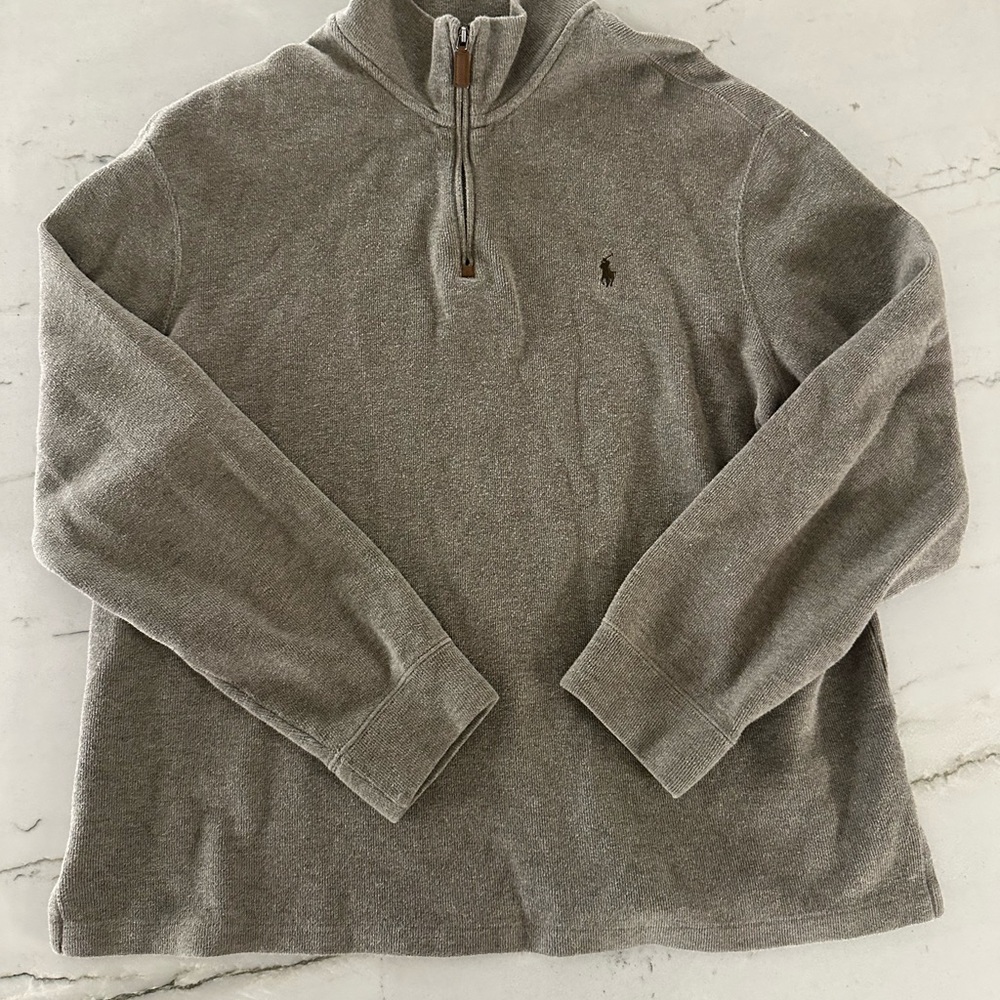 Polo Ralph Lauren Quarter-Zip XL (Fits M) Gray